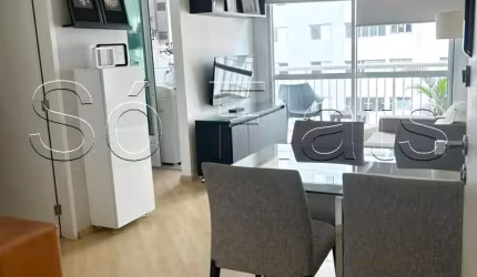 Blue Loft, flat disponível para locação contendo 44m², 1 dormitório e 1 vaga de garagem.