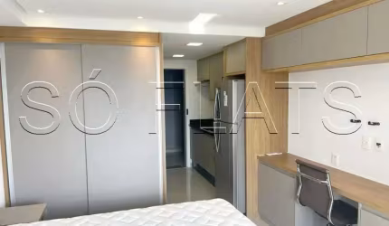 Flat lindo no Brooklin próximo da Avenida Adolfo Pinheiro, disponível para locação.