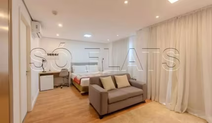 Saint Charbel, flat disponível para locação contendo 36m², 1 dormitório e 1 vaga.
