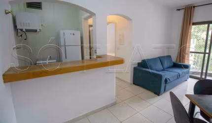 Flat com 1x dormitório na região mais nobre de São Paulo disponível, aproveite! Sem burocracia.
