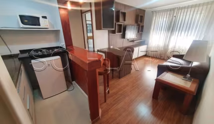 Flat no Itaim Bibi, totalmente equipado disponível para locação prox a Av. 9 de Julho e Faria Lima.