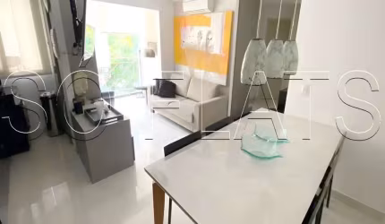 Flat entre a Vila Olímpia e o Brooklin, ótima localização, próximo a Av. dos Bandeirantes.