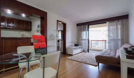 Higienópolis Classic, flat disponível para locação contendo 48m², 1 dormitório e 1 vaga.