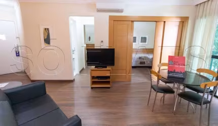 Flat com Excelente localização no Paraiso 02 Dorms 60m²