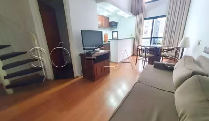 Duplex com serviços, todo mobiliado pronto para sa moradia, contrato sem burocracia período curto.