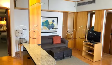 Flat Address com 42m², 1 dormitório e 1 vaga para locação no Itaim Bibi.
