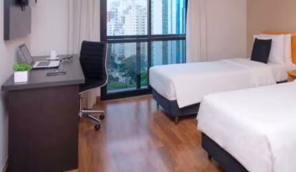 Flat com 23m² para investimento no pool hoteleiro.