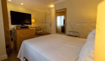 Flat totalmente mobiliado25m² 1 dorm, 1 vaga para investimento no Campo Belo