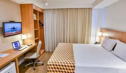 Flat para investimento no pool hoteleiro próximo ao aeroporto de Guarulhos.