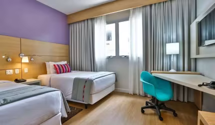 Flat Radisson Santos disponivel para venda com 30m², 01 dorm e 01 vaga de garagem