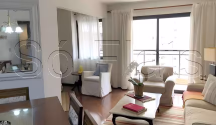 Lindo Flat para locação de alto padrão, com 02 dorms, próximo a Av Ibirapuera e Shopping Ibirapuera.
