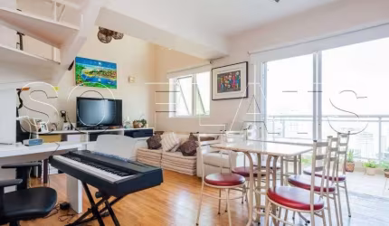 Ciragan, flat disponível para locação contendo 70m², 01 dormitório e 02 vagas de garagem.