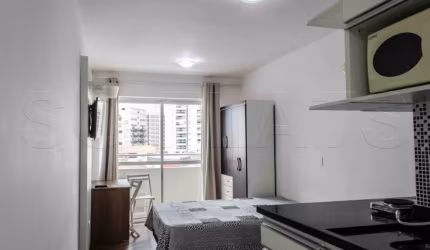 New Studio, flat com 1 dormitório e 1 vaga próximo a Faria Lima, disponível para locação.