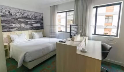 Flat no Radisson Oscar Freire contendo 32m², 1 dormitório e 1 vaga, para locação nos Jardins.