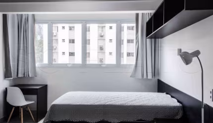 Flat para locação no Atrium Augusta, contendo 24m², 1 dormitório e 1 vaga de garagem