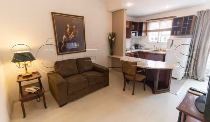 Flat próx Av das Nações Unidas, Av Pres Juscelino Kubitschek e Shopping Vila Olimpia.