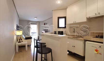 Lindo flat no Itaim Bibi para locação muito próximo da Av Brig. Faria Lima e Av 9 de Julho.