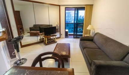 Apartamento mobiliado com serviços, 1 dormitório no miolo do Itaim Bibi. Sem fiador.
