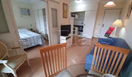 Metropolitan Hall no Itaim Bibi totalmente mobiliado para locação com 1x dormitório.