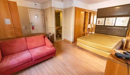 Flat com 1 dorm na Rua Bela Cintra, próximo a Rua da Consolação e Av. Paulista, locação sem fiador