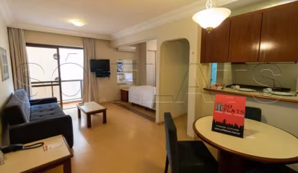 Flat estilo residence com 02 dorms próx a Av. Paulista, acesso ao Metrô e varias linhas de ônibus