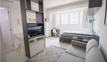Atrium Augusta mobiliado com internet a  500m da Av Paulista, disponível para locação.