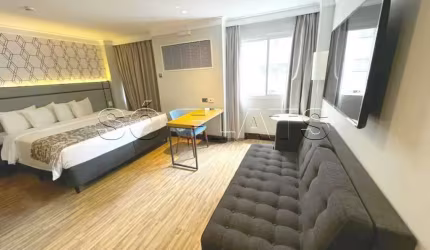 Flat Transamérica International Plaza disponível para venda com 26,02m² e 01 vaga de garagem