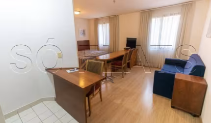 Flat Mercure Times Square, em Moema para locação. prox a Av. Ibirapuera e ao Metrô Moema!