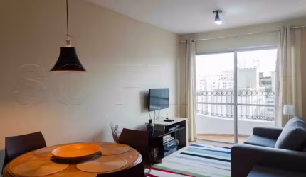 Residencial com serviços, 1 dormitório, espaço funcional planta ampla com sala varanda.