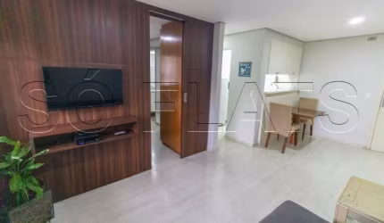 Flat mobiliado próximo a Avenida Paulista, Masp, Metrô Trianon com entrada imediata e sem fiador.