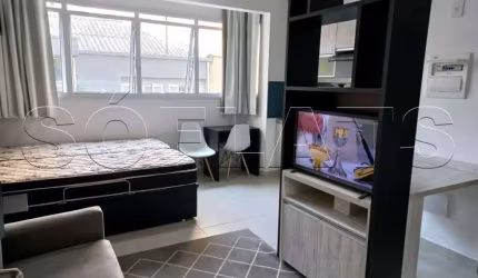 Flat para locação no Atrium Augusta, contendo 26m², 1 dormitório e 1 vaga de garagem