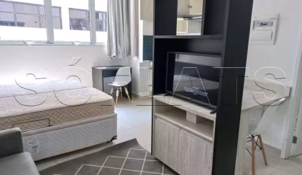 Flat para locação no Atrium Augusta, contendo 24m², 1 dormitório e 1 vaga de garagem