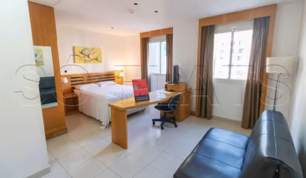 Flat próx da Av Paulista, Av 9 de Julho, MASP e Metrô Trianon.