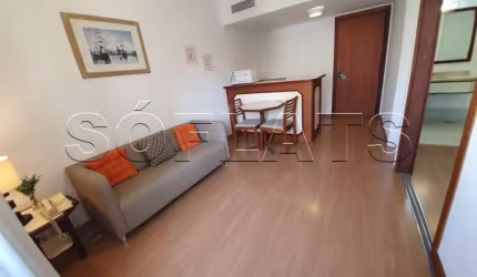 Flat no Jd Paulista, próximo a Av. 9 de Julho, para locação imediata, sem burocracia.