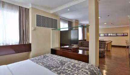 No Jardins Flat 1 Suíte 29m²  Transamérica Prime International Plaza está situado a apenas 1 quarte