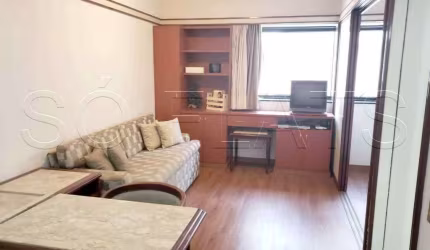 Flat Locação no Jardins ótima localização, todo mobiliado e com serviços para entrada imediata.