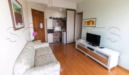 EDIFÍCIO MORUMBI RESIDENCE - Apartamento 34m² 1 dormitório 1 vaga disponível para locação.