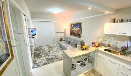 Flat Ninety disponível para venda com 33m², 1 dormitório e 1 vaga de garagem