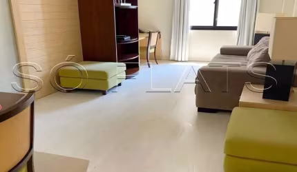 Flat em Moema, proximo a Av. Ibirapuera e Metrô na Rua Jamaris com 1 dormitório