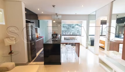 Flat para locação em Moema, Prox. A Av. Santo Amaro, com fácil acesso ao bairro da Vl. Olímpia.