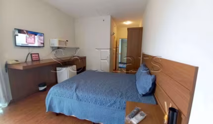 Apto no Comfort Ibirapuera contendo 26m², 1 dormitório e 1 vaga, disponível para locação