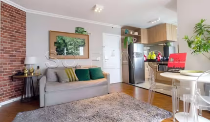 Lindo Flat no estilo residence com serviços, 02 dorms nos Jardins