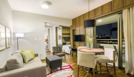 Flat no estilo residence com 02 dormitórios para investimento no Brooklin