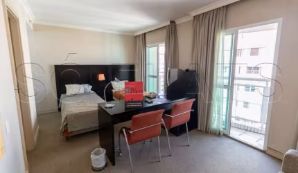 Flat para locação próximo a PUC e Av. Sumaré. Com entrada imediata e sem fiador.