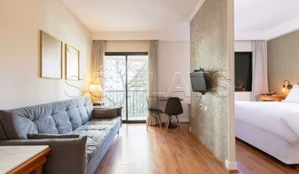 Flat no Estanplaza Ibirapuera, disponível para locação em Moema próximo a Av. Ibirapuera.