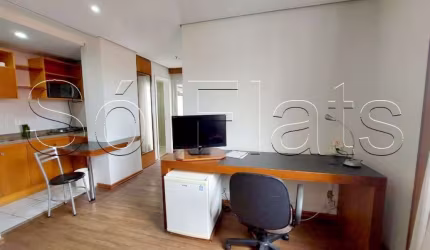 Flat para locação no Blue Tree Santo André contendo 44m², 1 dormitório e 1 vaga.