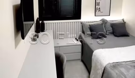 Apartamento com 02 dormitório e com toda comodidade de Flat. Paradise Garden