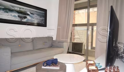 Studio com cozinha completa no Itaim, alto padrão, excelente para moradia ou investimento