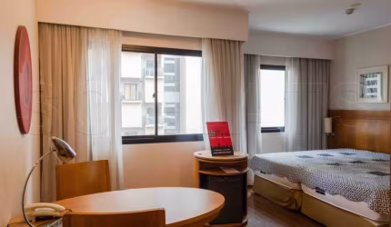 Flat Slaviero Moema 29m² 1 dorm 1 vaga para locação em Moema.