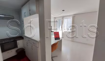 Flat no Crillon contendo 39m², 1 dormitório e 1 vaga, disponível para locação nos Jardins.